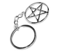 PartyKindom 2pcs Five-pointed Star Metal Keychain Bag Hanging Ornament Glamorous Fashion Charm Creative Design Prevents Accidental Grabbing Convenient for Long Time Use Key Accessory