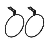 PartyKindom 2pcs Foldable Iron Pet Bowl Rack Wall Mounted Height-adjustable Raised Feeder Holder Metal Dog Bowl Wall Mount for Space-saving Feeding of Dogs and Cats