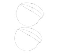 PartyKindom 2pcs Four-layer Diy Tiara Crown Base Frame Hair Decor Accessory for Bridal and Hanfu Headdress Making, Electrophoresis White Crown Support Headband for Traditional Festival Wear