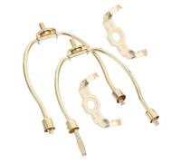 PartyKindom 2pcs Golden Lamp Shade Harp Holder Harvard Frame DIY Lamp Accessories Easy to Install with Optimal Light Diffusion and Even Light Distribution