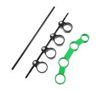 PartyKindom 2pcs Guitar Finger Trainer Finger Expander Span Increase Stretching Abs Copper Accessories for Beginners Playing Ukuleles and Banjos