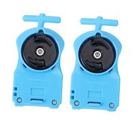PartyKindom 2pcs Gyro Burst Launcher for Plastic Tops Accessory Strong Spin Booster Compatible with Various Spinning Easy to Use Desktop Launchers Random Color