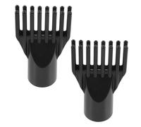 PartyKindom 2Pcs Hair Dryer Nozzle Comb Attachment Lightweight Heat Resistant Blower Comb for Frizz Reduction and Smooth Styling Travel Friendly Hair Dryer Accessories