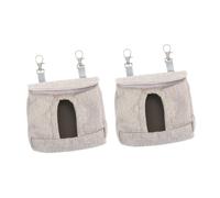 PartyKindom 2pcs Hay Feeder Bag: Rabbit Guinea Pig Hay Feeder Pouch Bunny Feeding Bag for Small Animal Guinea Pig Pets Hanging Supplies