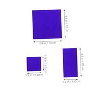 PartyKindom 2pcs Heat Resistant Cobalt Glass for School Chemistry Flame Test Experiments High Precision Metal Ion Reaction Tool Reusable Educational Lab Equipment