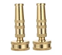 PartyKindom 2Pcs Heavy Duty Adjustable Copper Hose Nozzle for Outdoor Garden Watering and Car Washing High Pressure Water Hose Sprayer with Wear Resistant Construction