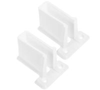 PartyKindom 2pcs Heavy Duty Closet Rod Brackets Wall Mount Wire Shelf End Support Brackets for Closet Organization and Stability Includes Screws and Expansion Anchors
