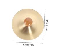 PartyKindom 2Pcs High Grade Copper Belly Dancing Cymbals Percussion Instrument for Crisp Sound Ethnic Finger Cymbals for Early Childhood Music Education
