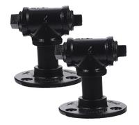 PartyKindom 2pcs Industrial Style Iron Pipe Handles for Cabinets and Wardrobes Sideboard Pulls in Rustic Suitable for Kitchen Shoe and Storage Furniture