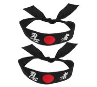 PartyKindom 2pcs Japanese Hachimaki Headband Karate Bandana for Cooking Kitchen Costume Party Birthday Favors Lightweight Versatile Martial Arts Accessory