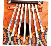 PartyKindom 2Pcs Kalimba Thumb Piano Stickers Adhesive Note Decals for Beginners Easy Practice Colorful Scale Labels for Mbira Finger Piano