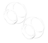 PartyKindom 2pcs Kerosene Lamp Cover Oil Lamp Lampshade Glass Universal Style Stable Characteristics Fits Indoor Use