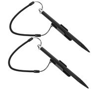 PartyKindom 2pcs Metal Stylus Pens for Touch Screens Enhanced Control Writing Tool with Lanyard for Professionals Car Navigation and Message Boards Portable Easy Replacement