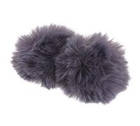 PartyKindom 2pcs Microphone Wind Screen Muff Cover Windproof Fleece Lavalier Microphone Cover Easy Install