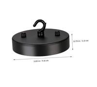 PartyKindom 2Pcs Nordic Vintage Ceiling Light Suction Plate Kit Resistant Hooks Simple Style Pendant Light Fixture for Bedroom Living Office Decor