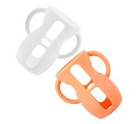 PartyKindom 2pcs Nursery Bottle Sleeve Silicone Bottle Gripper with Handles Compatible with Philips Leak Design Convenient Cleaning for Busy Parents Freshness Preservation for Milk