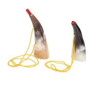PartyKindom 2Pcs Ox Horn for Viking Style Noise Maker Lightweight for Sports Events Cheer Props for Boys Sound Quality Random Color