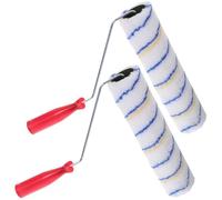 PartyKindom 2pcs Paint Roller Brush Professional Handheld Wall Painting Tools for Smooth Finish and High Efficiency for Home and Club Decoration Random Color