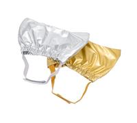 PartyKindom 2Pcs Portable Pet Bath Hats for Cats and Dogs Ear Protection Shower Caps Polyester Material Comfortable Fit for Bath Kitten and Puppy Grooming Accessory Natural Gold