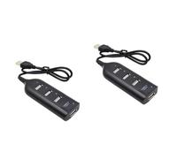 PartyKindom 2pcs Portable USB Data Expansion Hub Port USB Splitter for Laptop PC Computer for Ports Extension and Multiple Device Connections