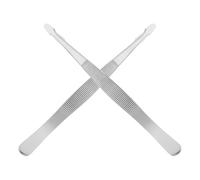 PartyKindom 2Pcs Precision Stamp Tweezers for Collectors Nonmagnetic Stainless Steel Tools Lightweight and Portable Tweezers for Jewelry Handling and Electronic
