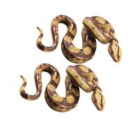 PartyKindom 2pcs Realistic Play Snakes Plastic Reptile Figures Educational Animal Models for Science Learning and Prank Fun at Home School Museum