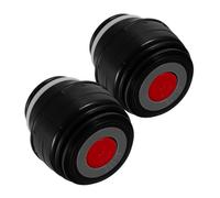 PartyKindom 2pcs Replacement Vacuum Flask Stopper and Gasket Leakproof Insulated Water Bottle Lid for Mouth Cups Travel Friendly Black Cap Compatible with Thermal Mugs