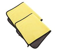 PartyKindom 2Pcs Reusable Thickened Microfiber Cleaning Cloths Multi Function Super Absorbent Towels for Motorcycle Car Detailing Household Stain Removal and Daily Drying and Washable