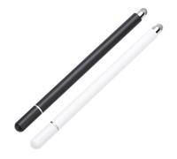 PartyKindom 2pcs Sensitivity Stylus Pens with Disc Tips for Smooth Writing and Drawing Smartphones and Tablets Lightweight Touch Screen Writing Tools in Black and White