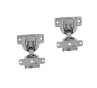 PartyKindom 2pcs Short Arm Hidden Cabinet Hinges Close Inward Opening Door Hardware for Kitchen Wardrobe Durable Zinc Alloy Concealed Door Hinges