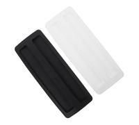 PartyKindom 2pcs Silicone Toaster Dust Cover Bread Machine Protector for Slice Appliances Kitchen Hygiene Barrier Easy Clean Dust Shield Black and White