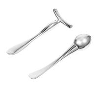 PartyKindom 2pcs Small and Lightweight Zinc Alloy Eye Massager Roller for Girls, Practical Cream Applicator Reducing Eye Bags, Convenient Facial Massage Tool for Daily Skincare