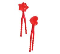 PartyKindom 2pcs Snow Ball Maker Clips for Outdoor Winter Safe Smooth Surface Snow Mold Tools for Fun Snowball Fights and Wet Sand Play