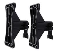 PartyKindom 2pcs Speaker Mounting Bracket Insert Stand for Tripod with High-strength Plastic Wide Tray Design Stable Load Capacity Up to Black Compatible with Stage and Outdoor Use