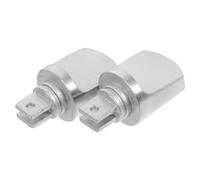 PartyKindom 2pcs Stainless Steel Door Lock Knobs with Polished Chrome Finish, Easy Installation and Reliable Security for Interior and Exterior Doors, Modern Stylish Design for Home Protection