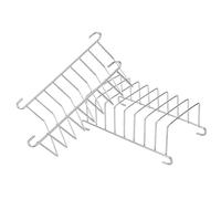 PartyKindom 2pcs Stainless Steel Toast Rack Multi-slot Bread Organizer for Easy Breakfast Serving Durable and Easy to Clean Stainless Steel Design