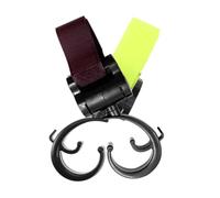 PartyKindom 2pcs Stroller Hanging Hooks Straps for Baby Stroller and Electric Scooter in Green and Brown Easy Attachment for Shopping and Diaper Bags