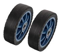 PartyKindom 2pcs Trolley Wheels Caster Replacement Sturdy Wheel Replacement PVC Easy Installation Push Cart for Mobility Aids