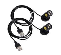 PartyKindom 2pcs USB Led Spotlight 1w White Light, Small Cabinet Display Lights for Shelves, Indoor Decorative Led Cabinet Spotlight for Jewelry and Home Decor