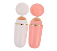PartyKindom 2pcs Volcanic Stone Oil Absorbing Face Roller for Oily Skin Portable Deep Pore Cleansing Oil Control Massager with Pore Tightening Effect Compact Matte Face Wipes for Go Freshness