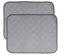 PartyKindom 2pcs Washable Hamster Cage Liner and Guinea Pig Pee Pad Lightweight Polyester Pet Training Mat Foldable and Reusable for Small Pets