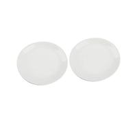 PartyKindom 2Pcs White Round Ceramic Plates for Electric Oil Aromatherapy Burner Warmer Small Condiment Soy Sauce Dishes for Home Restaurant and Dining Table Use
