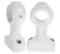 PartyKindom 2pcs Wooden Curtain Rod Brackets Holder Support Rack for Drapery Poles Easy Install Strong Wall Mount Modern Smooth Design for Home Decoration