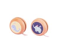 PartyKindom 2Pcs Wooden Yo Yo Cartoon Whale Yoyo Ball for Early Learning Color Recognition Portable for Playtime
