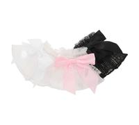 PartyKindom 3 Pairs Ruffled Wrist Nail Tech Photo Props Lace Material Elegant Lace Detailing Providing Background for Nail Photos Professional-level Touch