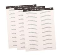 PartyKindom 3 Sheets Eyebrow Stickers Natural Peel Off Transfers for Women Easy to Apply Brow Shaping Decals Beginner Friendly Hair Like Design for Any Occasion