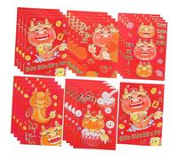 PartyKindom 30Pcs Chinese Year Red Envelopes Coated Paper Lucky Money Packets Spring Festival Gift Bags Prosperity Wishes Compact Design for Weddings Birthdays Business and Family Celebrations