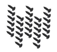 PartyKindom 30pcs Electric Guitar Screws Fixing Accessories Black Mounting Screws for Pickguard Guitar Accessories