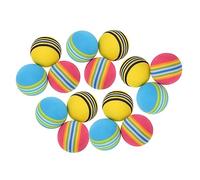 PartyKindom 30pcs Eva Foam Golf Practice Balls for Indoor Training Sports and Pets Exercise Soft Durable Colorful Balls Set for Swing Chip Putt Fetch and Interactive Play
