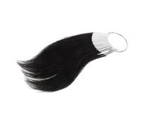 PartyKindom 30pcs Human Hair Sample Pack Testing Hair Dye Bundles 3-level Colour Shades Salon Hairdressing Training Strands Buckles